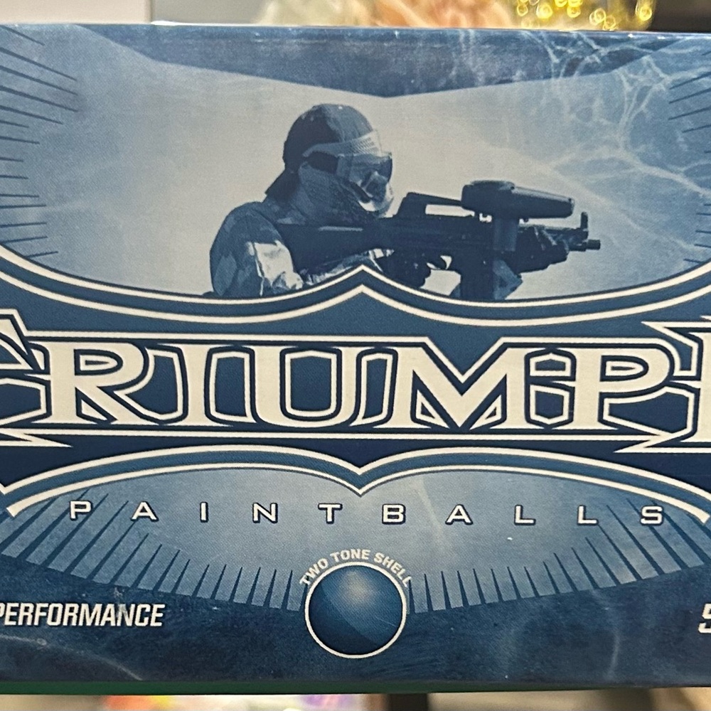 Triumph Blue Graphic Paintballs Box